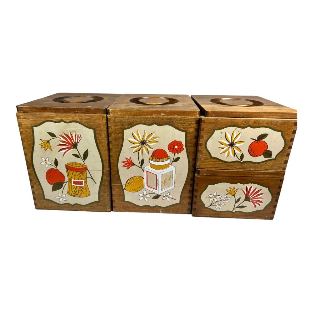 Woodpecker Products Wood 4 Piece Canister‎ Set